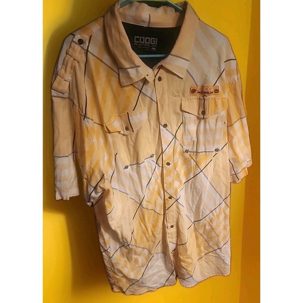 AUTHENTIC Coogi AUSTRALIA Shirt Mens 4XL Button Up VINTAGE Y2K‎ EXCELLENT CR50
